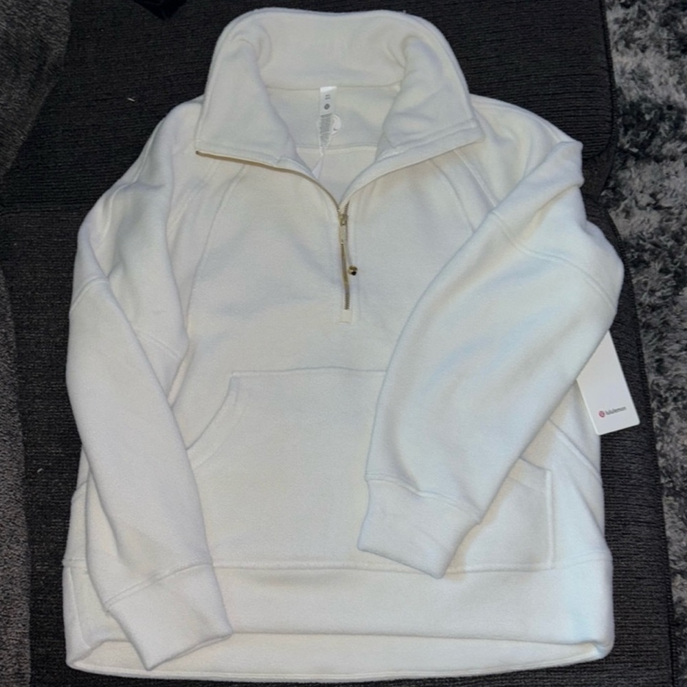 lululemon athletica Cream Half-Zip Sweater